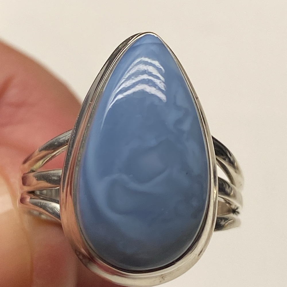 Owyhee Opal Ring Size 8 In Solid Sterling Silver … - image 4
